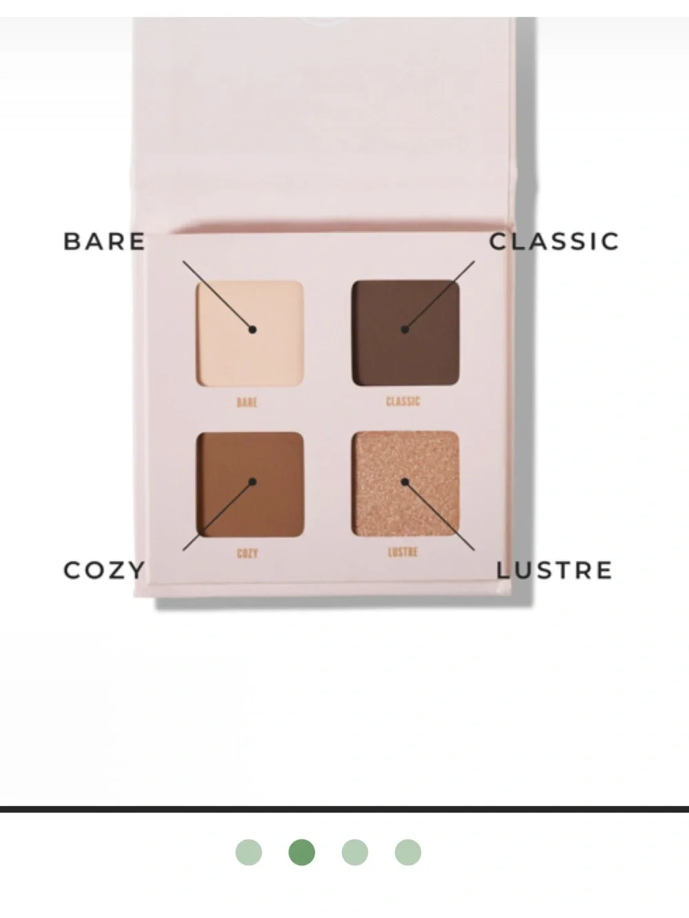 Arbonne Eye Palette - Sage Green & Mint Accents
